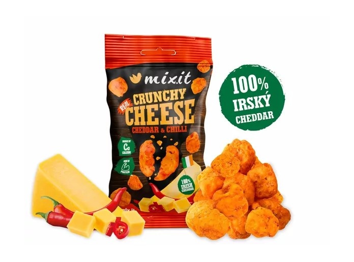 MIXIT Křupavý sýr do kapsy – Irský cheddar s chilli 20g