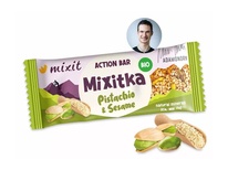 MIXIT BIO Tyčinka Mixitka Action Bar Pistácie a sezam 34g