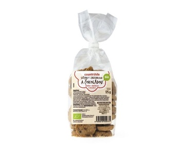 Country Life Bio sušenky brusinka a čokoláda 175g
