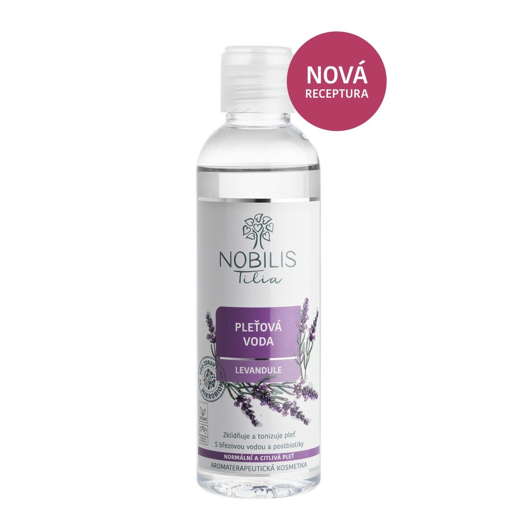 Nobilis Tilia Pleťová voda Levandulová 200ml Nová receptura