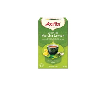YogiTea Zelený čaj Matcha Lemon 30,6g BIO porcovaný