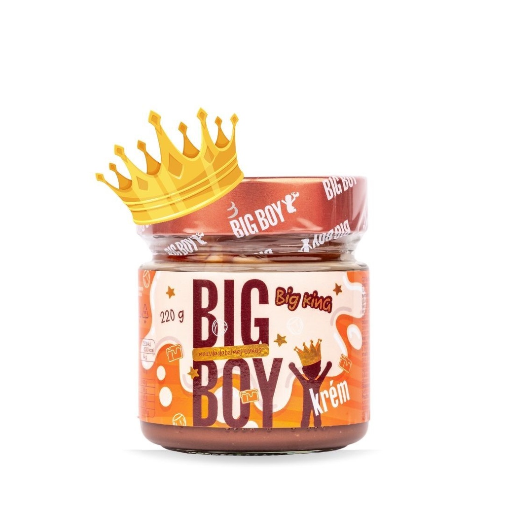 BIGboy Big King krém 220g lískový s mlékem, karamelem a sladidlem