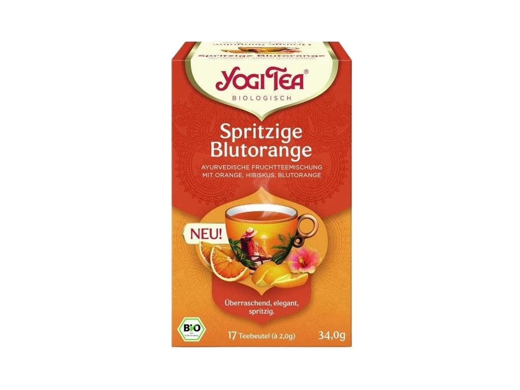 YOGI TEA Kořeněný červený pomeranč 34g BIO porcovaný