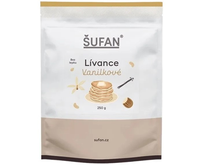 ŠUFAN Lívance vanilkové 250g BEZ LEPKU