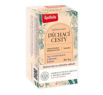 APOTHEKE Bylinná směs na čaj DÝCHACÍ CESTY 40g Farmac. fakulta v Hradci Králové