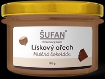 ŠUFAN Ořechový krém lískový s mléčnou čokoládou 190g