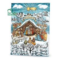Fair Trade Centrum Adventní kalendář 75g Mléčná čoko, Betlém