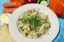 kremove rizoto se zeleninou a permazenem_microgreens - kopie