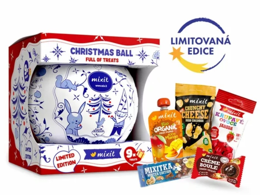 Vánoční koule plná dobrot 353 g Mixit 