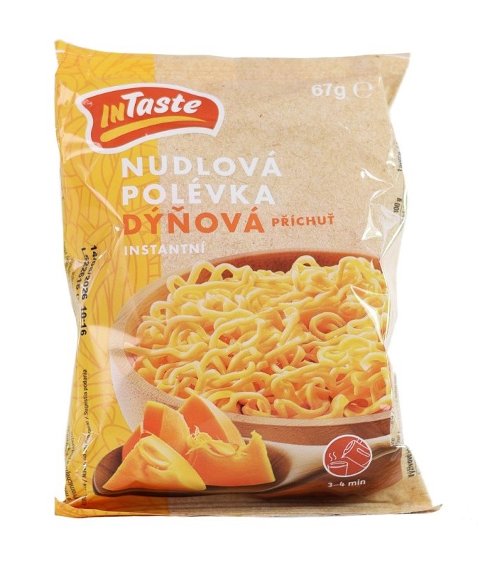 Instantní nudlová polévka s dýňovou příchutí 67g