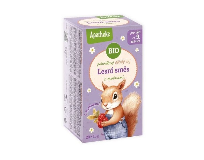 Apotheke Čaj Lesní směs s malinou 30g dětský BIO porc.