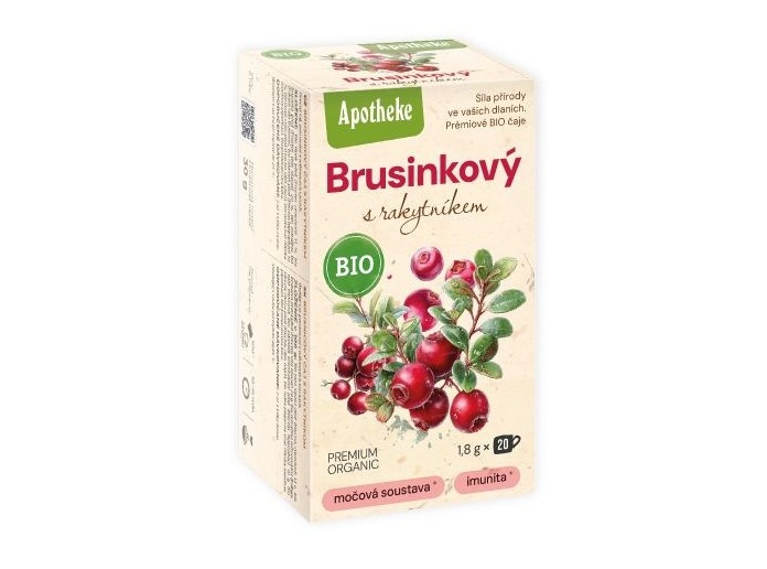Apotheke Čaj Brusinkový 36g BIO porc.