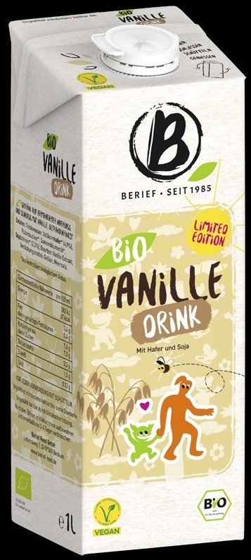 BERIEF Ovesno-sójový nápoj vanilkový 1 l Bio 