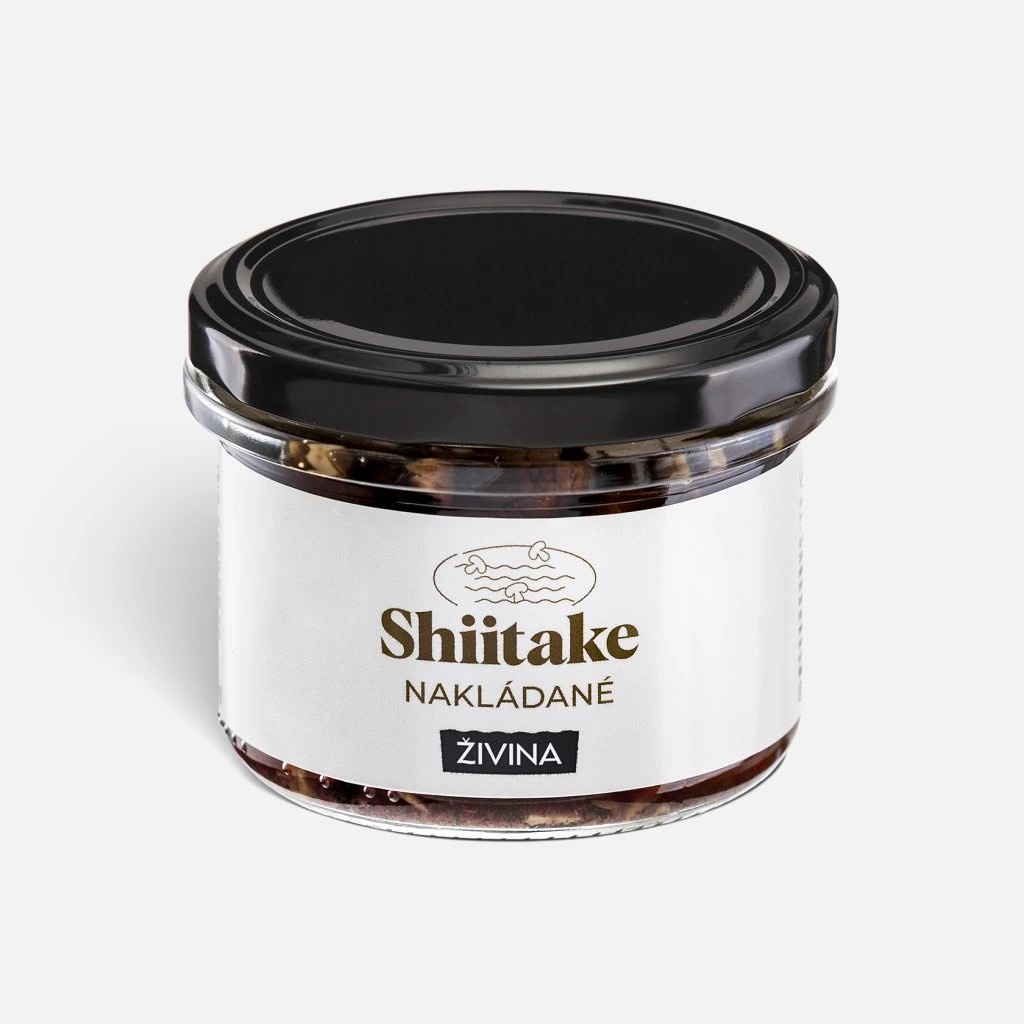 ŽIVINA Shiitake nakládané ve sladkokyselém nálevu 200 g