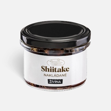 ŽIVINA Shiitake nakládané ve sladkokyselém nálevu 200 g