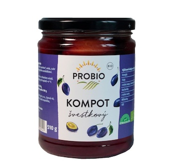 PROBIO Švestkový kompot BIO 510g