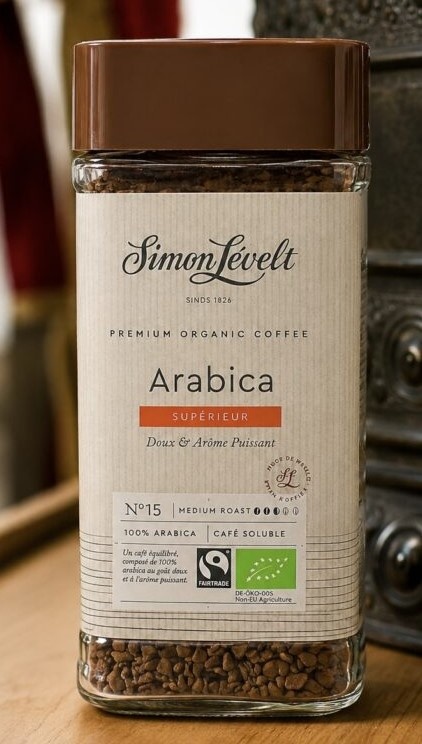 SimonLévelt Arabica káva Organic instant  100g BIO