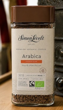SimonLévelt Arabica káva Organic instant  100g BIO