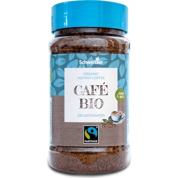 SCHWEITZER Bezkofeinové café instantní 100g BIO
