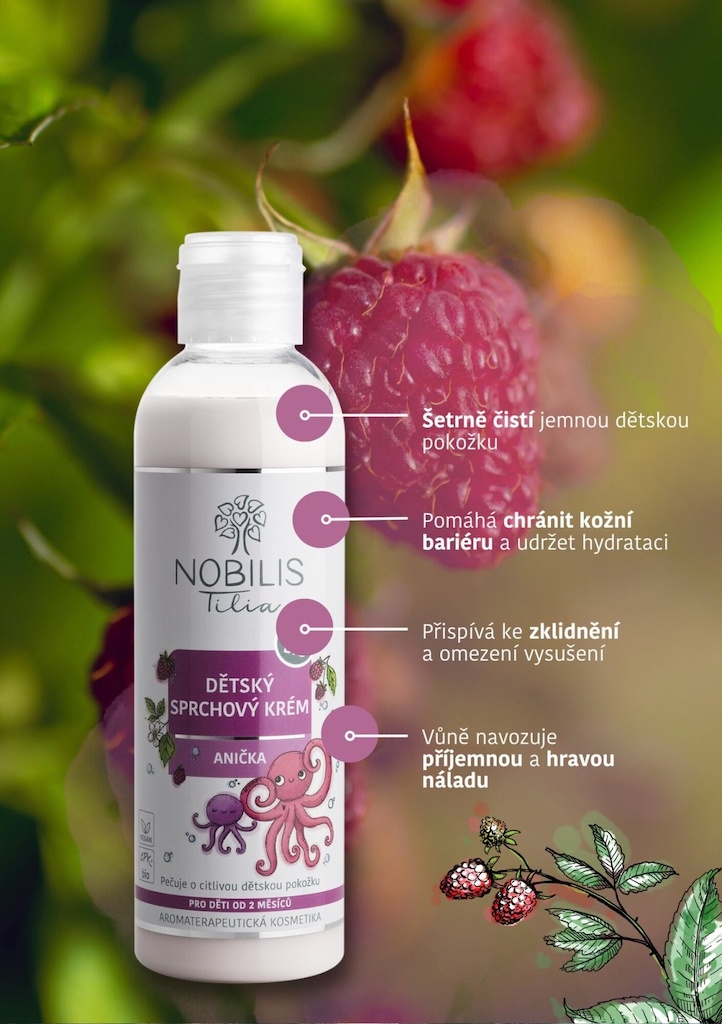 Nobilis Tilia Dětský sprchový krém ANIČKA 200ml