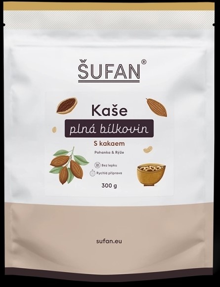 ŠUFAN Kaše plná bílkovin s kakaem 300 g - BEZ LEPKU