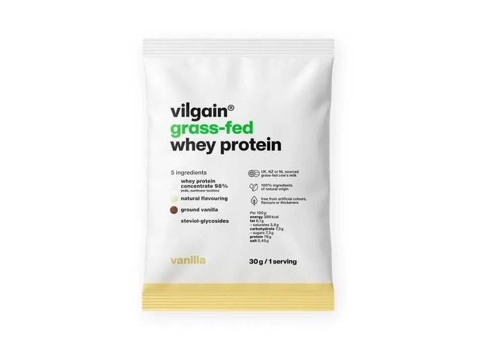 VILGAIN grass-fed syrovátkový PROTEIN s vanilkovou chutí 30g