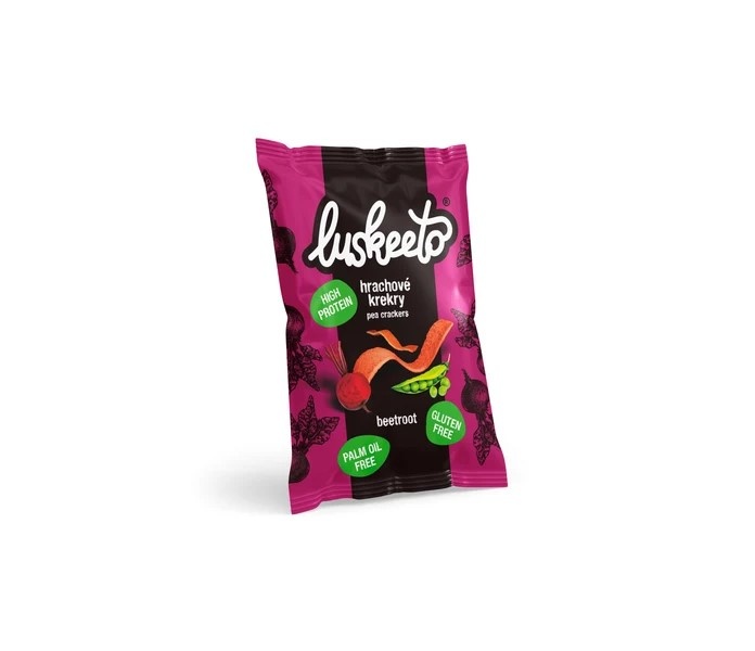 Luskeeto Hrachové krekry s červenou řepou 40g