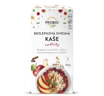 PROBIO Bezlepková ovesná kaše s jablíčky 250g Bio
