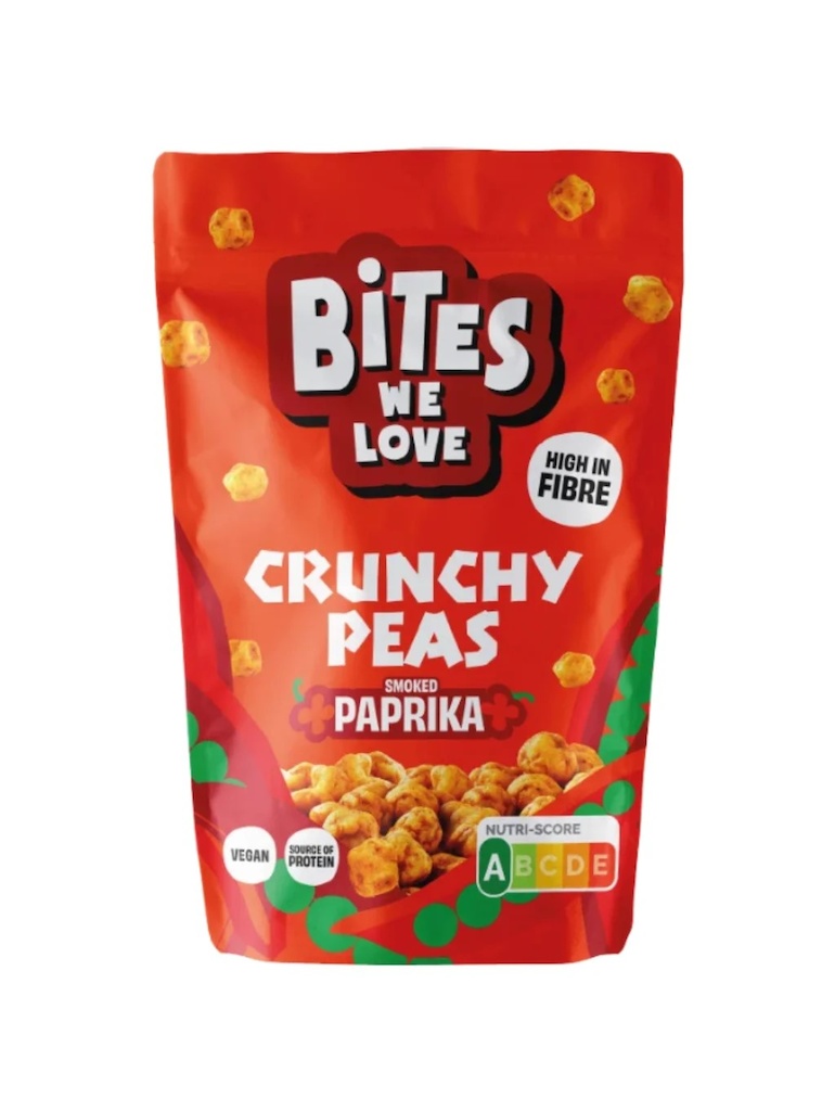 BitesWeLove Křupavý hrášek s příchutí uzené papriky 100g