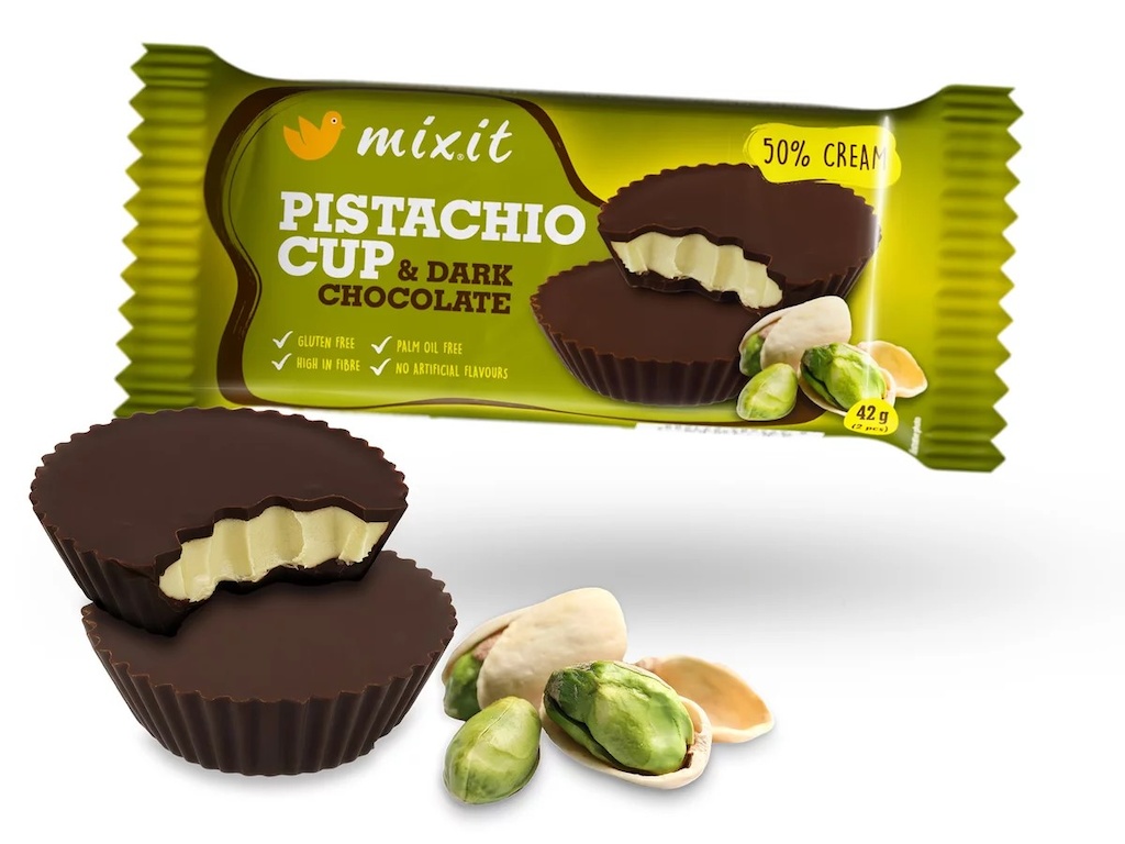 MIXIT Pistachio CUP a hořká čokoláda 42g