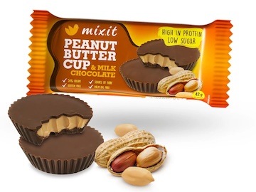 MIXIT Peanut Butter CUP s mléčnou čokoládou 42 g