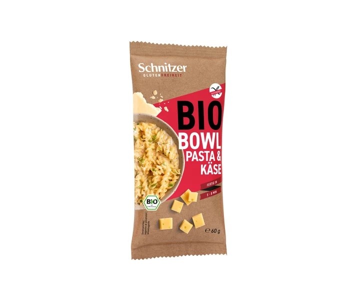 SCHNITZER bezlepkové těstoviny v sýrové omáčce 60g BIO