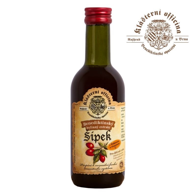 Klášterní Officina Bylinný sirup 290g Šípek 
