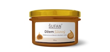 ŠUFAN Džem fíkový 190g se sníženým obsahem cukru