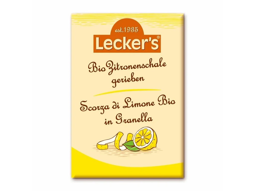 Lecker's Citronová kůra strouhaná 15 g BIO 