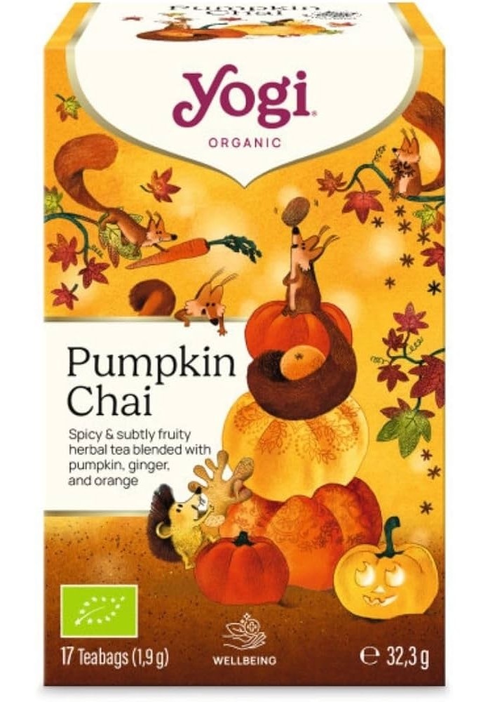 YogiTea Bio dýňový chai ajurvédská směs zeleniny a koření 32,3g 