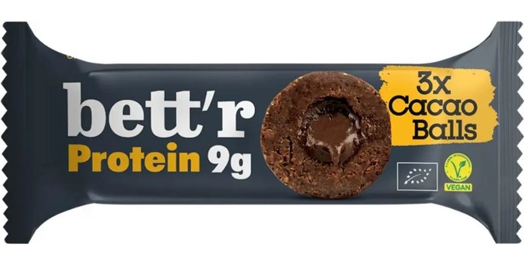 Bettr BALLs Proteinové kuličky 3ks Kakaové 45g
