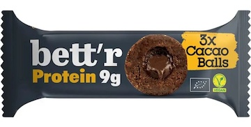 Bettr BALLs Proteinové kuličky 3ks Kakaové 45g