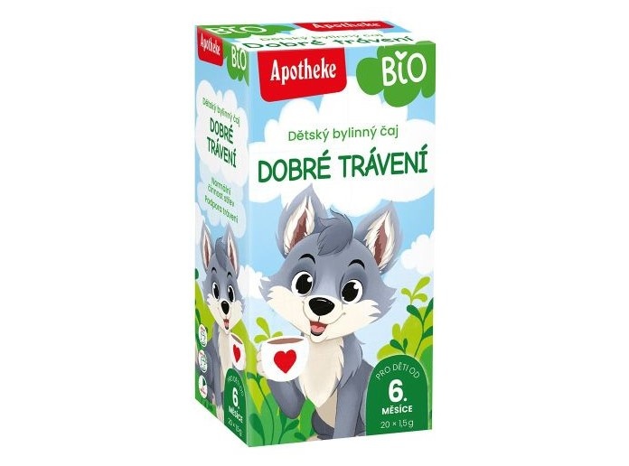 Apotheke BIO dětský bylinný čaj na dobré trávení 30 g 