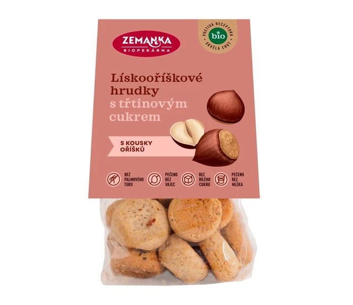 Zemanka Biopekárna BIO lískooříškové hrudky 100 g 