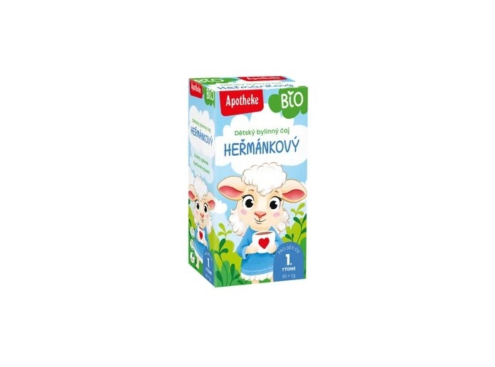 Apotheke BIO dětský čaj heřmánkový 20 g porcovaný 
