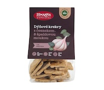 Biopekárna Zemanka Dýňové krekry s česnekem 100 g BIO