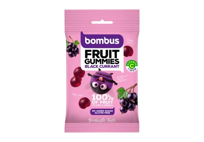 Bombus Fruit Gummies bonbóny rybízové 35g