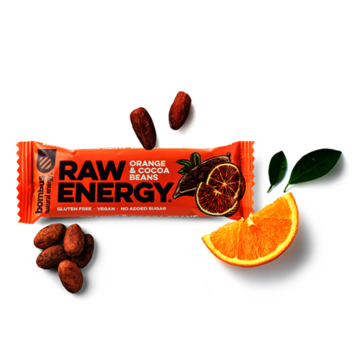 Bombus RawEnergy Tyčinka pomeranč-kakaové boby 50g 