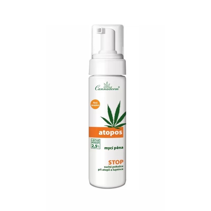 Cannaderm Atopos mycí pěna 180ml 