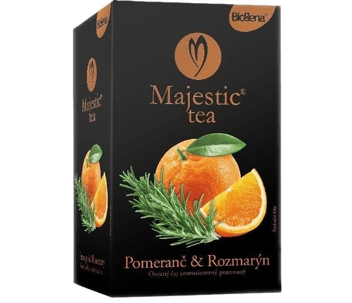 Majestic Tea Biogeny Čaj pomeranč a rozmarýn, porcovaný 48g