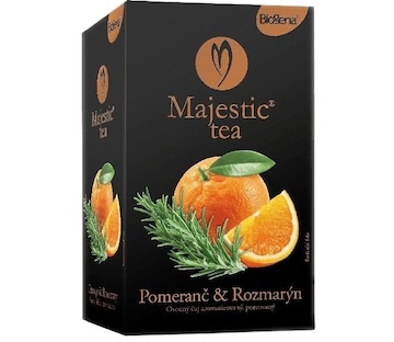 Majestic Tea Biogeny Čaj pomeranč a rozmarýn, porcovaný 48g