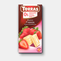 Dia bílá čokoláda s jahodami Torras 75 g