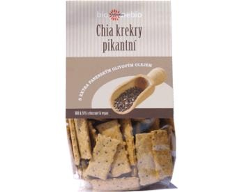 Bio chia krekry pikantní 130g Bio nebio 