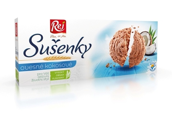 Sušenky ovesné kokosové 120g REJ